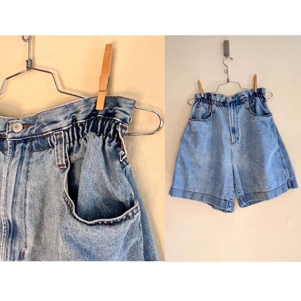 vintage Jordache mom jeans shorts 90s | 1990s 80s 1980s Bermuda denim paperbag